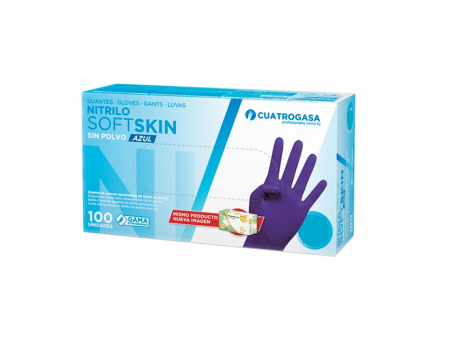 Manusi medicale - Manusi nitril softskin, albastre S, 100 buc/ set