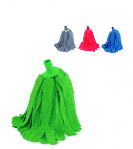 Rezerve Mop Clasice - Mop microfibra benzi Terry, verde, 195 g
