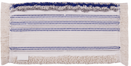 Mop plat de bumbac, compatibil cu sistemul Twixter Vermop,  albastru, 40 cm [1]