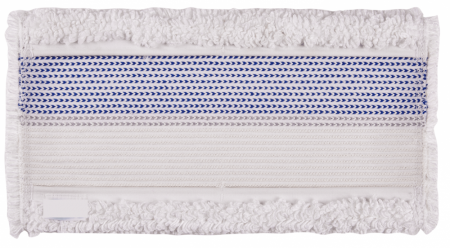 Mop plat de bumbac si microfibra, compatibil cu sistemul Twixter Vermop,  albastru, 40 cm [1]