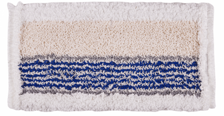 PROMO - Mop plat de bumbac si microfibra, compatibil cu sistemul Twixter Vermop,  albastru, 40 cm