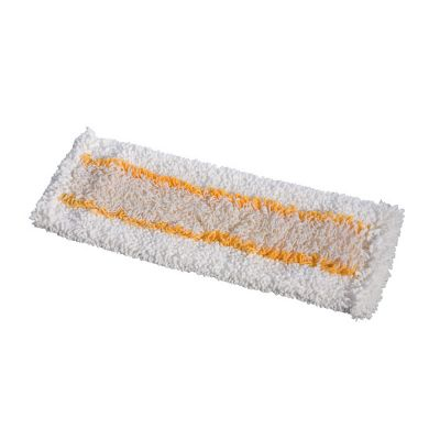 ACCESORII CURATENIE - Mop plat de bumbac  si microfibra, buzunare si banda de prindere,  galben, 40 cm