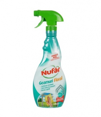 Curatare sticla, ferestre,oglinzi - Nufar Geamuri Floral, 500 ml