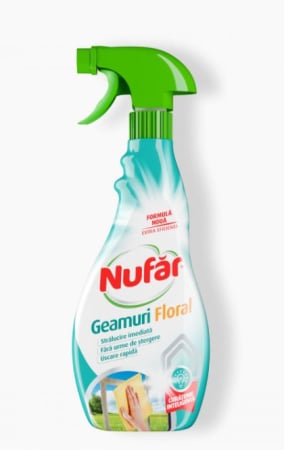 DETERGENTI, PRODUSE CURATENIE - Nufar Geamuri Floral, 500 ml