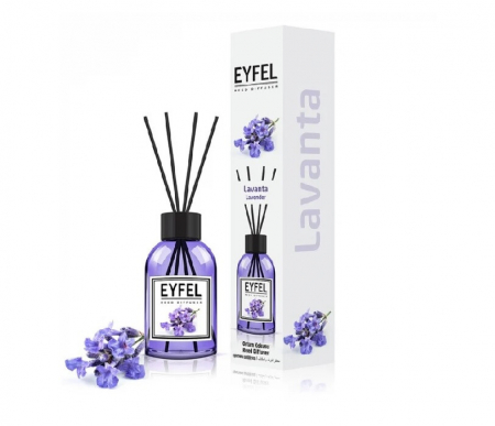 Odorizante Camera - Odorizant de camera cu betisoare, Eyfel Lavanda, 55 ml