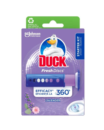 Odorizante baie si toaleta - Odorizant gel pentru vasul de toaleta Duck Fresh Discs Lavanda, 36 ml