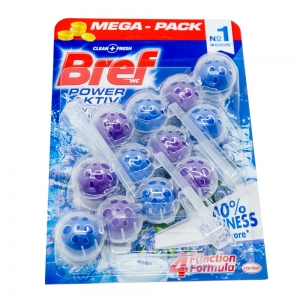 Baie si toaleta - Odorizant toaleta Bref Power Aktiv Lavanda, 3x50 g