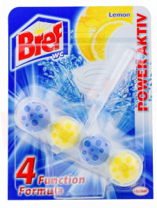 Baie si toaleta - Odorizant toaleta Bref Power Aktiv Lemon, 50 g