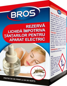 Insecticide - Rezerva lichida  impotriva tantarilor pentru aparat electric, Bros , 40 ml