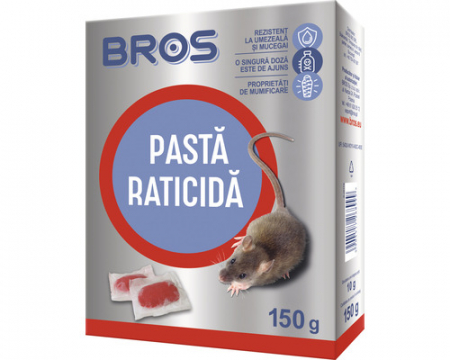 Insecticide - Pasta raticida impotriva rozatoarelor, Bros, 150 gr