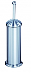 Accesorii baie si bucatarie - Perie wc inox cu capac si suport