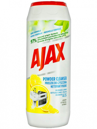 Detergenti diverse suprafete - Praf de curatat, Ajax Lemon 450 g