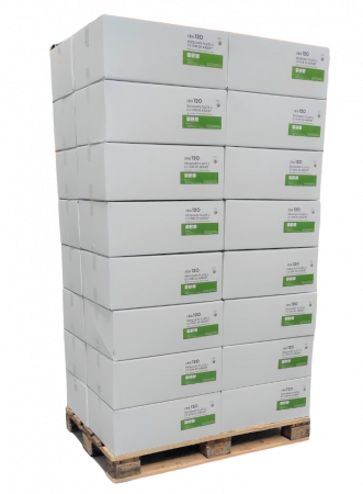 Prosoape pliate - Prosop pliat V cu ioni de argint, alb, 120 buc/ pach, palet