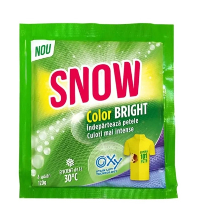 Bucatarie - Pudra pentru indepartarea petelor Snow Color Bright, 120g