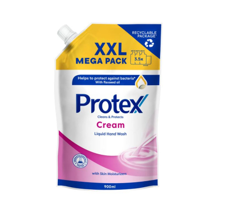 Ingrijire maini - Rezerva sapun lichid antibacterian Protex Cream, 900 ml