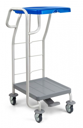 Carucioare colectare deseuri - Carucior colectare deseuri cu capac, pedala si manere laterale 70 L