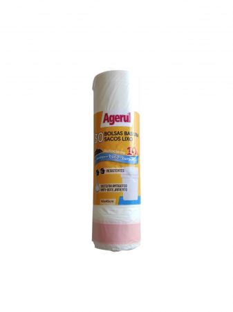 Saci de menaj - Saci gunoi albi, 10 L, 30 buc/ rola