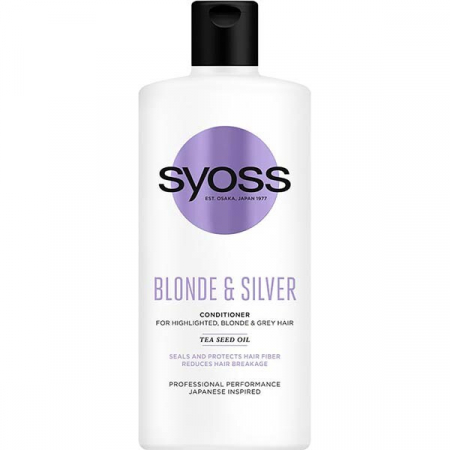COSMETICE, INGRIJIRE PERSONALA - Balsam pentru parul deschis la culoare, Syoss Blonde & Silver, 440 ml