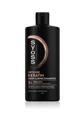 COSMETICE, INGRIJIRE PERSONALA - Sampon pentru par uscat, Syoss Keratin, 440 ml