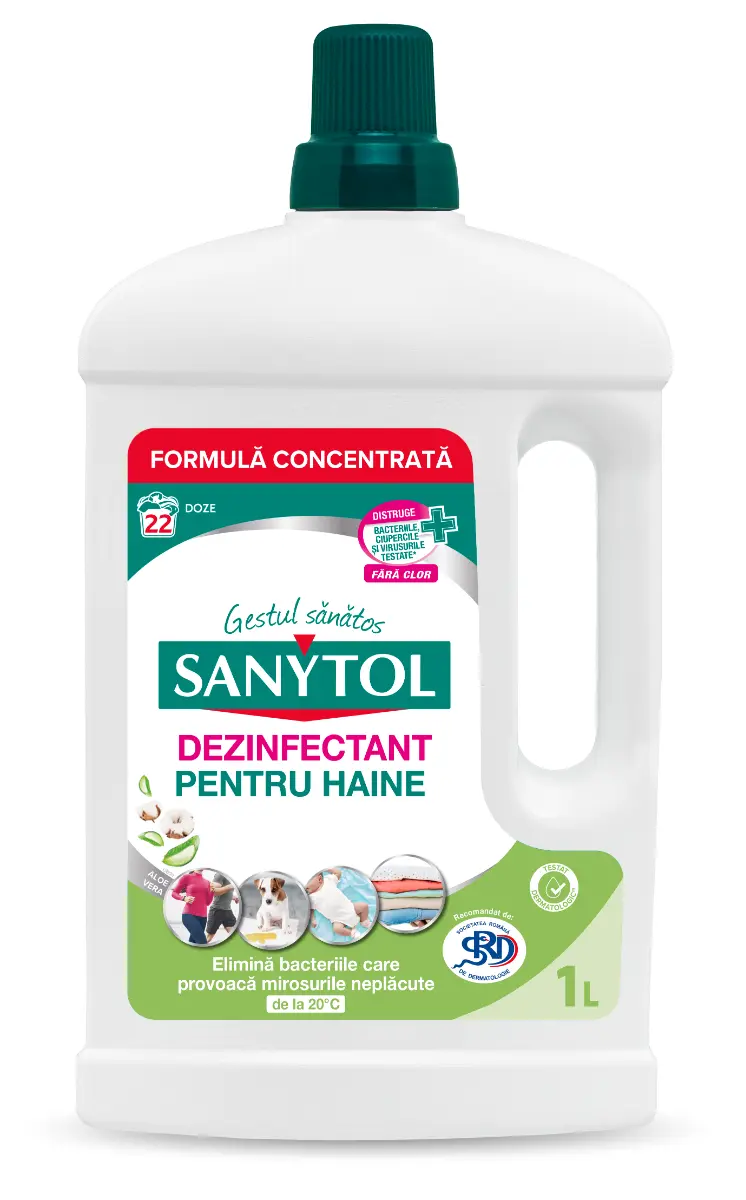 DETERGENTI, PRODUSE CURATENIE - Sanytol dezinfectant haine,  Aloe Vera,1 L