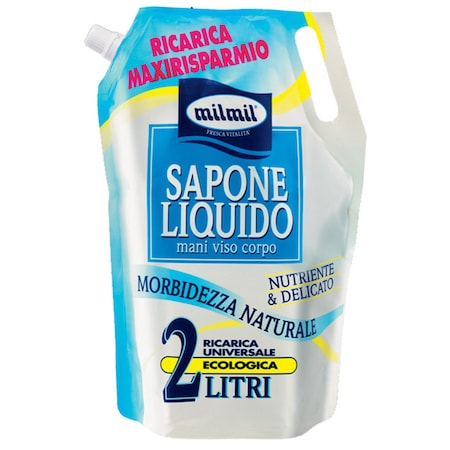 COSMETICE, INGRIJIRE PERSONALA - Sapun lichid MilMil Nutritiv si Delicat, rezerva, 2 L