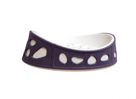 Accesorii baie si bucatarie - Sapuniera, mov, Rock