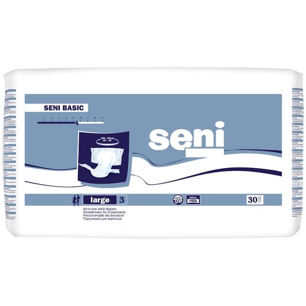 Scutece adulti - Scutece adulti Seni Basic L, 30 buc
