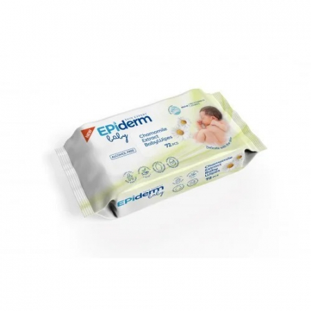 Ingrijire bebelusi - Servetele umede, Epiderm Baby Musetel , 72 buc
