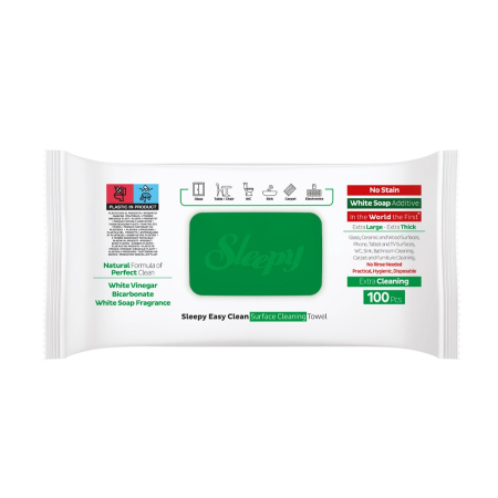 Servetele umede pentru multisuprafete Sleepy Easy Clean White Soap Additive, 100 buc [1]