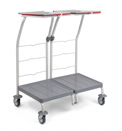 Seturi carucioare colectare selectiva - Set colectare deseuri fara capac si pedala 2*70 L 
