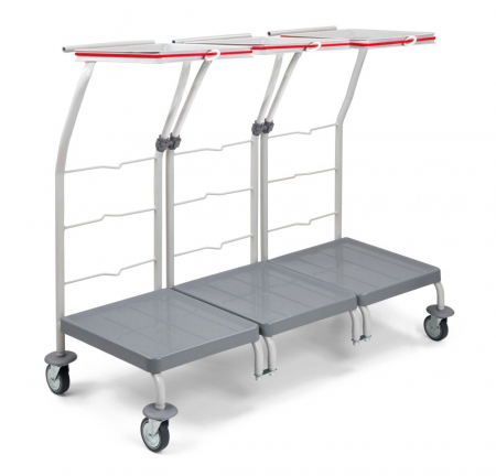 Seturi carucioare colectare selectiva - Set colectare deseuri fara capac si pedala 3*70 L 