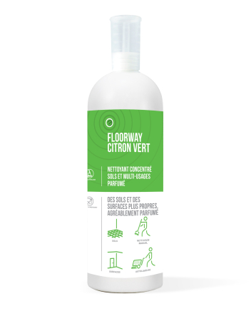 Curatare universala - Solutie concentrata multisuprafete, FLOORWAY CITRON VERT, 1 L