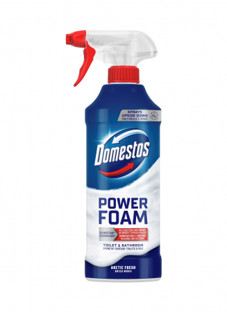 Baie si toaleta - Solutie curatare baie, Domestos Power Foam Briza Marii, 435 ml