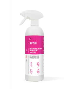 Solutie anticalcar - Detergent anticalcar igienizant baie, Nat'san, EcoCert, 750 ml