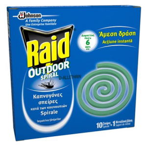 Insecticide - Spirala impotriva tantarilor, Raid , 10 buc