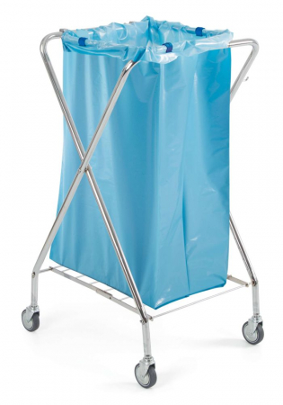 Carucioare colectare deseuri - Carucior colectare deseuri pentru sac de 120 L, inox