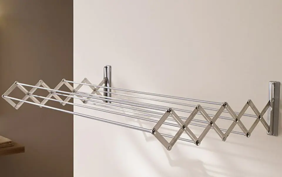 Uscator rufe tip acordeon pentru perete,  Juwel RuckZuck [5]