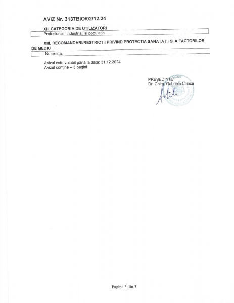 Detergent dezinfectant BIOCID pentru pardoseli Mov - Fabi, 5L, AVIZ Ministerul Sanatatii [4]