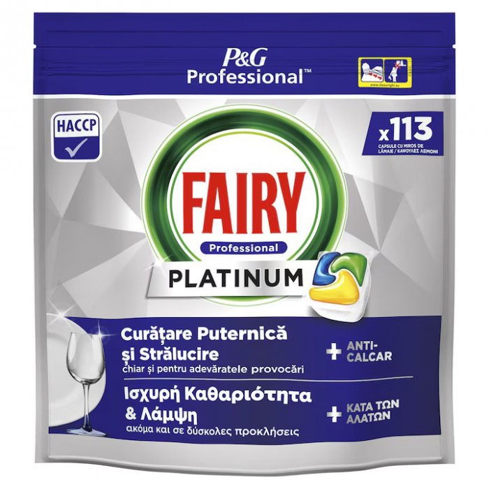 FAIRY PLATINUM ALL IN ONE DETERGENT CAPSULE, 96 buc. [1]
