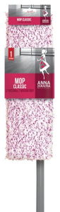 Mopuri - Suport cu mop plat microfibra si coada Anna,  40 cm
