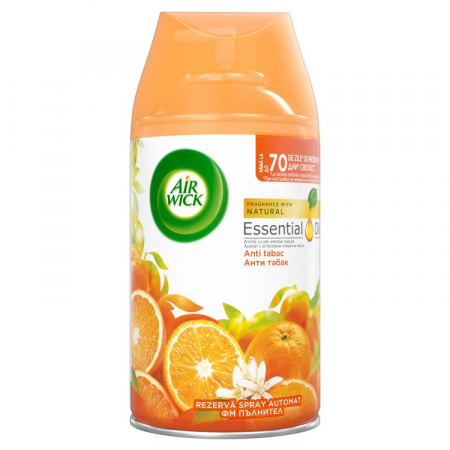 Odorizante cameră/auto - AIR WICK REZERVA ODORIZANT ANTI TABAC, 250ML