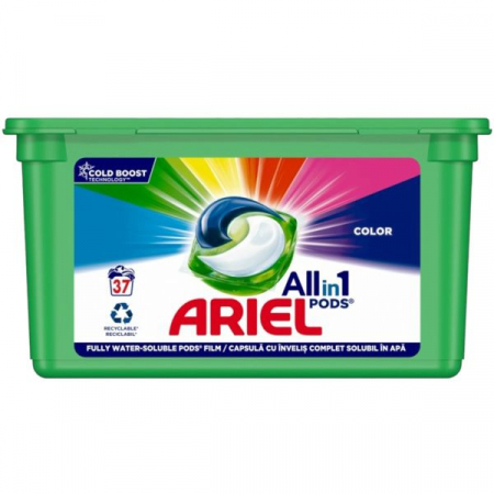 ARIEL DETERGENT CAPSULE ALL IN 1 PODS MS, 37 BUC