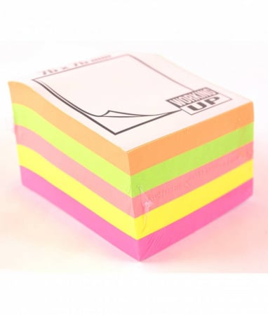 Organizare și Arhivare - Cub notes adeziv neon 76X76 mm 500 coli W UP