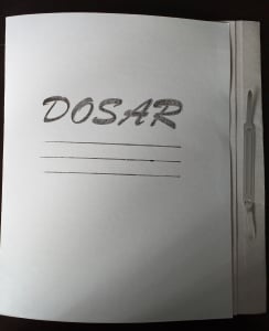 Organizare și Arhivare - Dosar carton cu șină A4