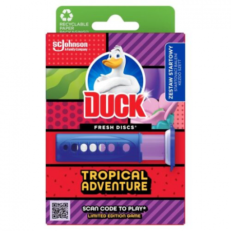 Odorizante toaletă - DUCK FRESH DISCS 36 ML, TROPICAL ADVENTURE