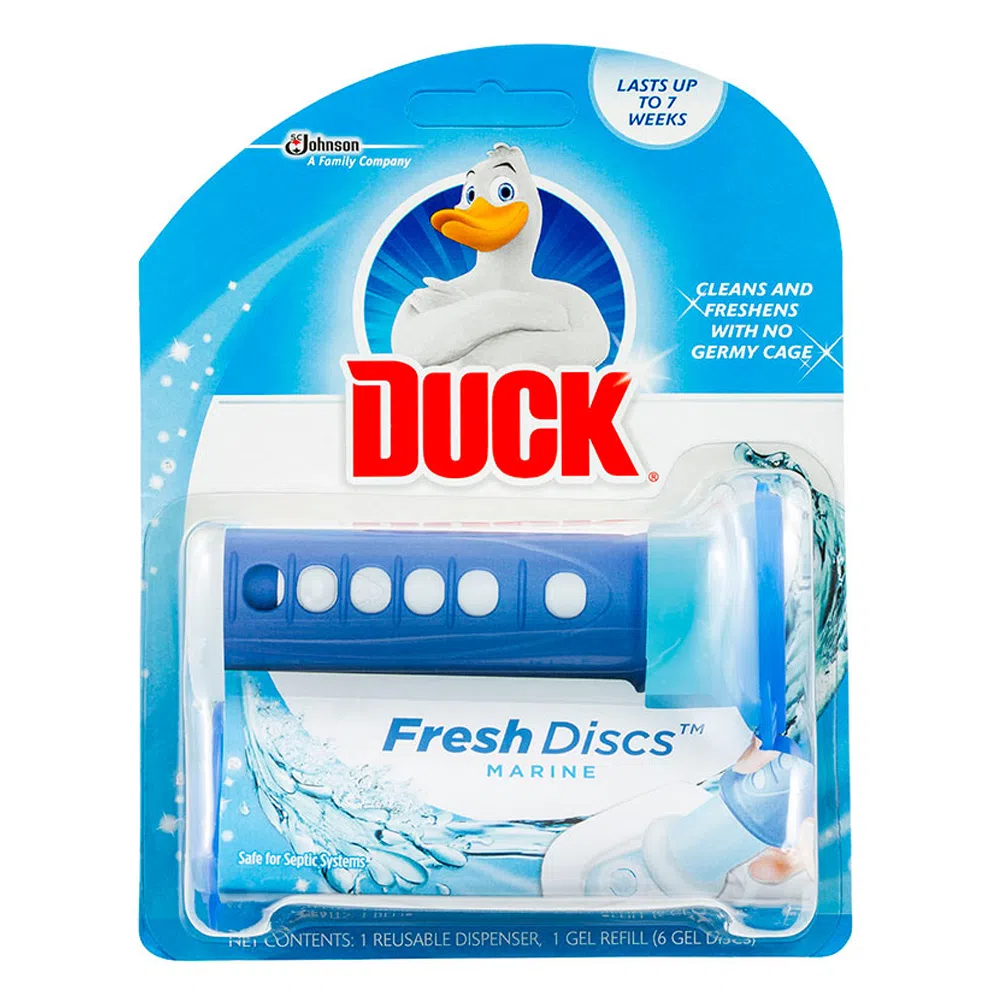 Odorizante toaletă - DUCK FRESH DISCS 36 ML, MARINE
