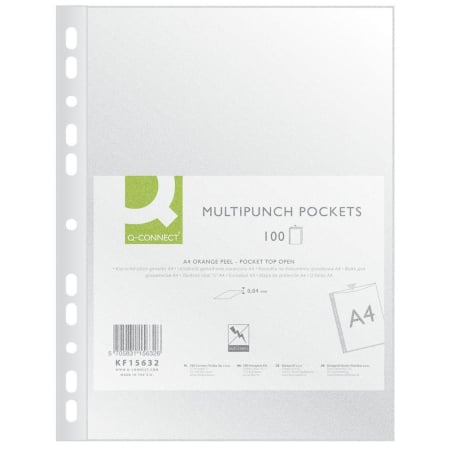 Organizare și Arhivare - FOLIE PROTECTIE A4 40 MICR., 100/SET, Q-CONNECT