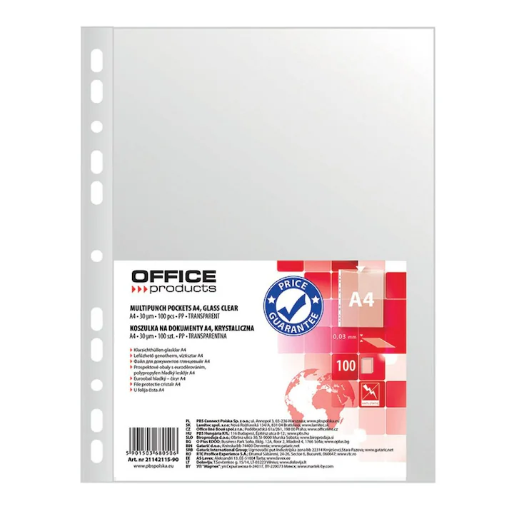 Organizare și Arhivare - FOLIE PROTECTIE A4 40 MICR., DONAU,100buc/set