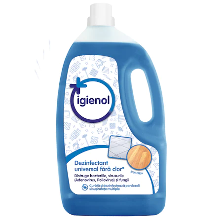 Dezinfectanți - Igienol dezinfectant fara clor multisuprafete Blue Fresh, 4L