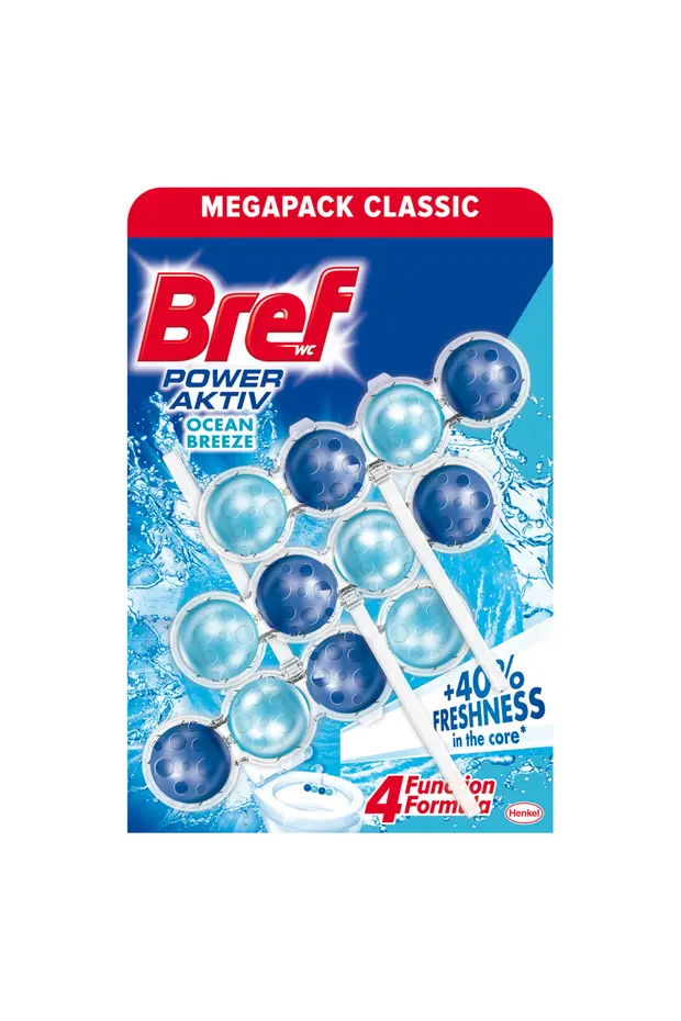 Odorizante toaletă - BREF POWER AKTIV ODORIZANT WC BILE 3X50 G, OCEAN